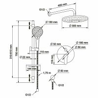 Товар: Душевая система Swedbe Platta 5536 Хром - фото 5 Душевая система Swedbe Platta 5536 Хром — фото 5, Встраиваемые душевые комплекты