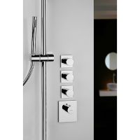 Смеситель для душа Bossini Oki Outlets Z031205.030 с термостатом Хром — фото 2, Смеситель для душа