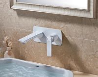 Смеситель для раковины Rose R13F R1341F Белый Хром — фото 3, Смесители для раковины