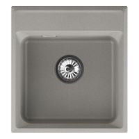 Мойка кухонная Point Мисти 46 серый — фото 1, Кухонные мойки