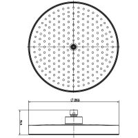 Верхний душ AQUAme AQM8604CR Хром — фото 4, Верхние души