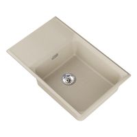 Мойка кухонная Point Этна 78 светло-бежевый — фото 4, Кухонные мойки