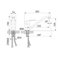 Смеситель для кухни Iddis Alborg K56001C Хром — фото 3, Смесители для кухни