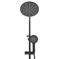 Душевая система Melodia della vita Salsa MSC00109С_bk с термостатом Черная матовая — фото 6, Душевые системы