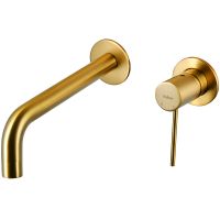 Смеситель для раковины Raiber Graceful RPG-004 Золото матовое — фото 2, Смесители для раковины