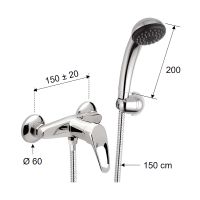 Товар: Смеситель для душа Remer Remix R38 Хром - фото 2 Смеситель для душа Remer Remix R38 Хром — фото 2, Смеситель для душа