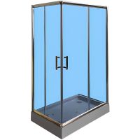 Товар: Душевой уголок Parly 120х80 ZQ121G профиль Хром стекло тонированное - фото 1 Душевой уголок Parly 120х80 ZQ121G профиль Хром стекло тонированное — фото 1, Душевые уголки