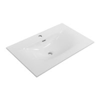 Керамическая раковина CEZARES CZR-8099-90/50 — фото 1, Раковины накладные