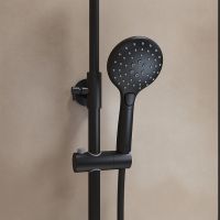 Душевая система Iddis Ray Черная матовая арт-RAYBL3Fi06 — фото 2, Душевые стойки