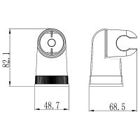 Держатель для душа Lemark LM8009C Хром — фото 2, Комплектующие для душевого оборудования