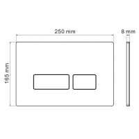 Клавиша смыва Iberica Blanca Esti-R IB.B021.003.002 Хром глянцевый — фото 2, Кнопки смыва