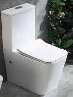 Унитаз компакт CeramaLux 2170AXMW Белый матовый с бачком и сиденьем Микролифт — фото 8, Напольные унитазы