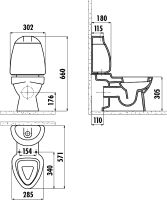 Товар: Унитаз компакт Creavit Cocuk CK310-11CB00E-FF00+KC0802.01.1000E Белый с декором с сиденьем без бачка - фото 5 Унитаз компакт Creavit Cocuk CK310-11CB00E-FF00+KC0802.01.1000E Белый с декором с сиденьем без бачка — фото 5, Напольные унитазы