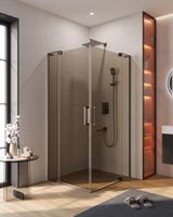 Душевой уголок CEZARES SLIDER-AH-2-70/80-100/110-BR-GM — фото 1, Прямоугольные душевые уголки