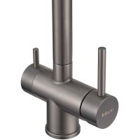 Смеситель для кухни Milacio Ultra MCU.554.GM Вороненая сталь — фото 2, Смесители для кухни