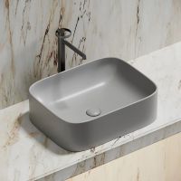 Раковина-чаша Ceramicanova Element 51 CN6052MSG Серая матовая — фото 22, Раковины накладные