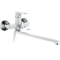 Смеситель для ванны Haiba HB22804 универсальный Белый — фото 3, Смеситель для ванны