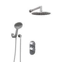 A16030 Thermo Встраиваемый комлплект для душа с верхней душевой насадкой и лейкой — фото 3, Встраиваемые душевые комплекты