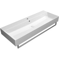 Товар: Раковина GSI Kube X 120 9424111 Белая - фото 6 Раковина GSI Kube X 120 9424111 Белая — фото 6, Раковины подвесные