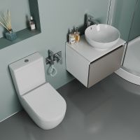 Унитаз компакт D&K Matrix DT1397016 с бачком и сиденьем Микролифт — фото 8, Унитазы