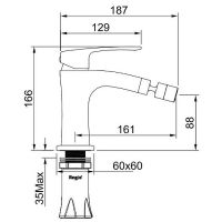 Товар: Смеситель для биде Raglo R01.50 Хром - фото 2 Смеситель для биде Raglo R01.50 Хром — фото 2, Смесители для биде