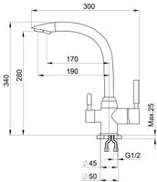 Товар: Granula-2167, ШВАРЦ (чёрный металлик), СМЕСИТЕЛЬ КУХОННЫЙ - фото 3 Granula-2167, ШВАРЦ (чёрный металлик), СМЕСИТЕЛЬ КУХОННЫЙ — фото 3, Смесители для кухни