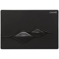 Клавиша смыва Creavit Ufo GP1002.02 Черная глянец — фото 1, Кнопки смыва