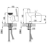 Смеситель для раковины Lemark Atlantiss Хром арт-LM3246C — фото 2, Смесители для раковины