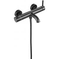 Смеситель для душа Milacio Ultra MCU.350.MB нержавеющая сталь / черный матовый / однорычажный / настенный монтаж — фото 6, Смеситель для душа