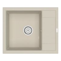 Мойка кухонная Point Римо 60 PN3010BG, светло-бежевый — фото 1, Кухонные мойки