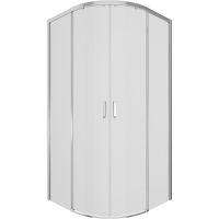 Душевой уголок Ambassador Queen 90х90 11011101 профиль Хром стекло прозрачное — фото 10, Душевые уголки четверть круга