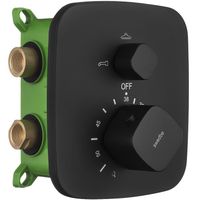 Смеситель для душа Swedbe Platta 9032B с термостатом Черный матовый — фото 2, Смеситель для душа