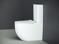 Унитаз компакт Ceramicanova Mia Rimless CN1801-B без бачка и с сиденьем Микролифт — фото 8, Напольные унитазы