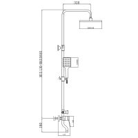 Товар: Душевая система Bronze de Luxe Element EL77/1GB Золото матовое Черный матовый - фото 4 Душевая система Bronze de Luxe Element EL77/1GB Золото матовое Черный матовый — фото 4, Душевые системы