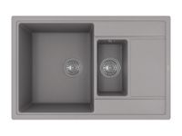 Florentina Мойка "Липси" 780_К, серый шелк FG — фото 1, Кухонные мойки