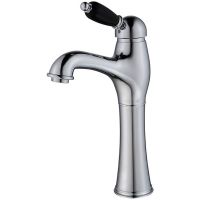 Смеситель для раковины Caprigo Adria-Uno Black Edition 02B-525-crm Хром — фото 1, Смесители для раковины