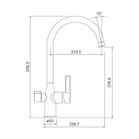 Смеситель для кухни Iddis Pure Хром арт-PURSBFJi05 — фото 2, Смесители для кухни