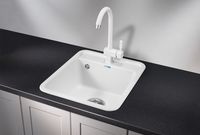 Granula-4202, БЕЛЫЙ, кухонная мойка, СтандАРТ кварц — фото 2, Кухонные мойки