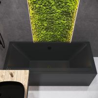 Акриловая ванна Corpa Nera Bellini 180x80 CN05032BLM Черная матовая без гидромассажа — фото 8, Акриловые ванны