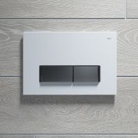 Клавиша смыва Iddis Uniglass Белая Хром арт-UNG02WCi77 — фото 4, Кнопки смыва