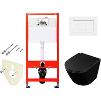 Комплект унитаза Owl 1975 Vind Cirkel-H OWLT190305 с инсталляцией Tece Base 9400413 с сиденьем Микро — фото 1, Комплекты унитаз + инсталляция