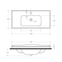 Товар: Керамическая раковина CEZARES CZR-ELT-100-LVB - фото 3 Керамическая раковина CEZARES CZR-ELT-100-LVB — фото 3, Раковины