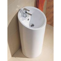 Товар: Раковина CeramaLux 46 P7030L Белая - фото 3 Раковина CeramaLux 46 P7030L Белая — фото 3, Раковины