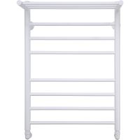 Водяной полотенцесушитель Comfysan Luce W-8 80x50 015473 с полкой Белый матовый — фото 4, Водяные полотенцесушители