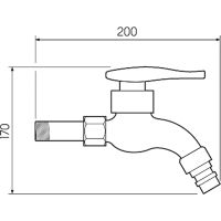 Товар: Кран для одного типа воды Ростовская Мануфактура Сантехники SL79-270 Хром - фото 2 Кран для одного типа воды Ростовская Мануфактура Сантехники SL79-270 Хром — фото 2, Краны