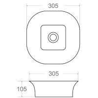Раковина-чаша Maretti Florenza 31 FL13NS68-844 Белая — фото 6, Раковины