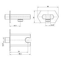 Шланговое подключение Lemark LM3985C Хром — фото 2, Комплектующие для душевого оборудования