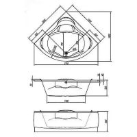 Акриловая ванна Kolpa San Loco 150х150 597380 без гидромассажа — фото 2, Акриловые ванны