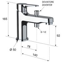 Товар: Смеситель на борт ванны Remer Musa M04VO Бронза - фото 2 Смеситель на борт ванны Remer Musa M04VO Бронза — фото 2, Смесители на борт ванны