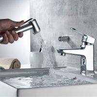 Смеситель для раковины Ledeme H54 1254L с гигиеническим душем Хром арт-518359 — фото 8, Смесители для раковины